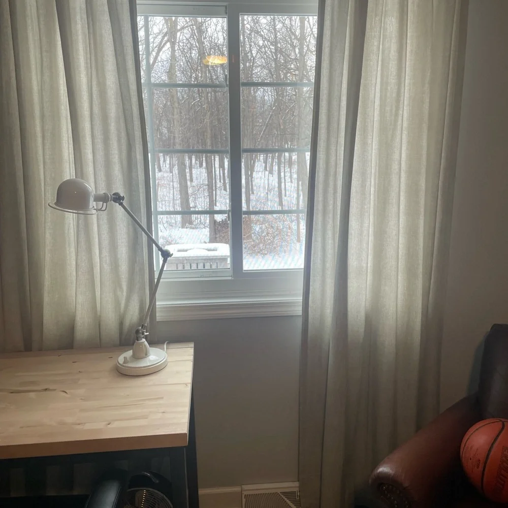 Set of West Elm Cotton Drapes